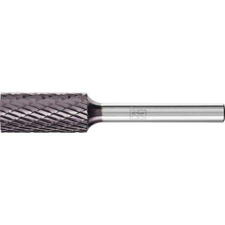 Pferd HICOAT Bur - Cylind. (Plain End), DBL Cut - 1/2" x 1" x 1/4" Shank - SA-5, FEP Coating 27052